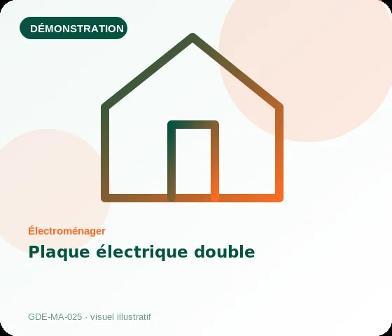 [Démo] Plaque électrique double