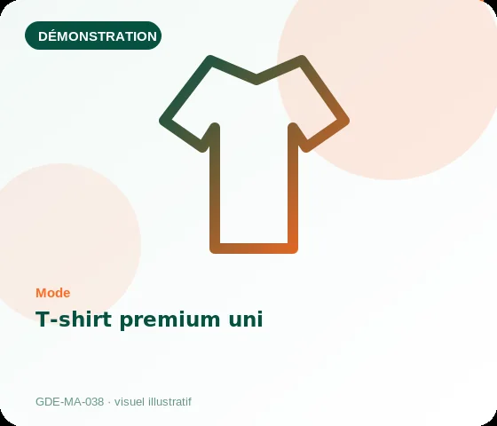 [Démo] T-shirt premium uni