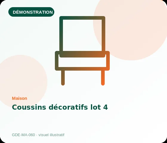 [Démo] Coussins décoratifs lot 4