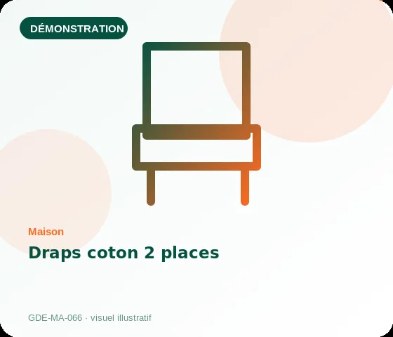 [Démo] Draps coton 2 places