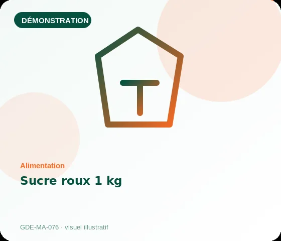 [Démo] Sucre roux 1 kg