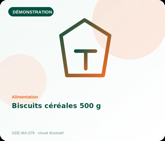 [Démo] Biscuits céréales 500 g