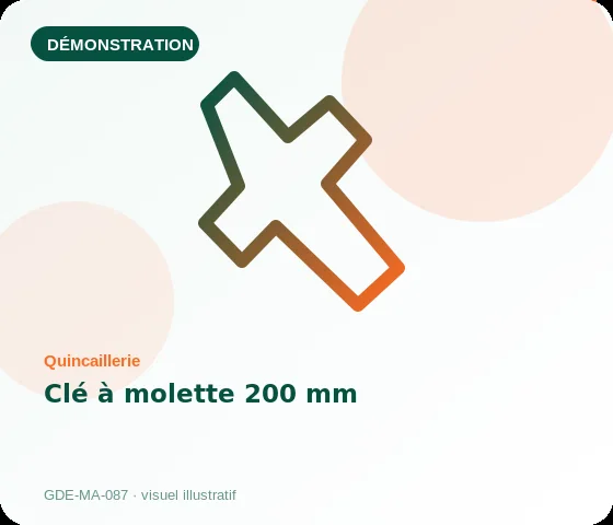 [Démo] Clé à molette 200 mm